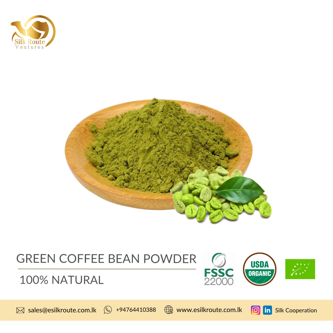 Organic Green Coffee Bean Powder from Sri Lanka Ekowarehouse